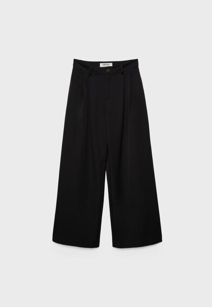 Wide Leg skräddarsydda byxor med insnitt