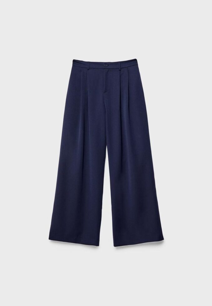 Wide Leg skräddarsydda byxor med insnitt