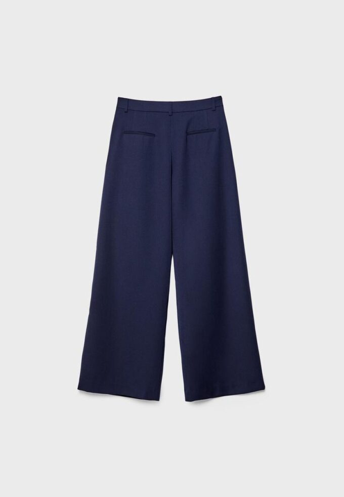 Wide Leg skräddarsydda byxor med insnitt