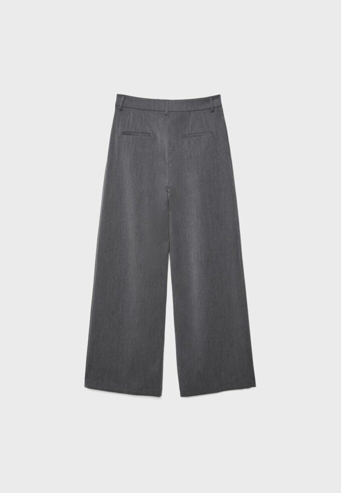 Wide Leg skräddarsydda byxor med insnitt