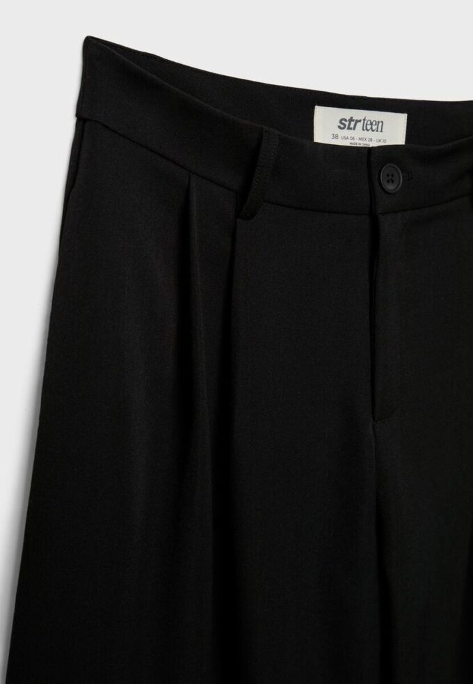 Wide Leg skräddarsydda byxor med insnitt